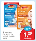 Hyaluron Tuchmaske von Schaebens für 1,29 € bei budni im Angebot Hyaluron Tuchmaske von Schaebens im aktuellen budni Prospekt