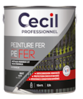 Peinture fer mat noir 2,5L* - Cecil Professionnel en promo chez Screwfix Chartres à 34,99 €