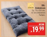 XXL-Bodenkissen im Angebot bei Marktkauf in Schweinfurt XXL-Bodenkissen Angebote von DEKOR bei Marktkauf Schweinfurt für 19,99 €