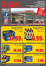 RAN Prospekt „RAN“ für Eberhardzell und Umgebung mit 2 Seiten RAN Prospekt für Eberhardzell und Umgebung: „RAN“, 2 Seiten, 01.10.2026 - 15.10.2026