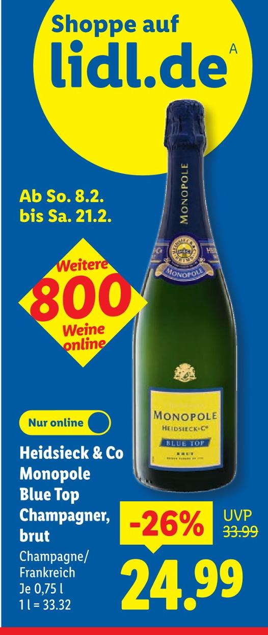 Blue Top Champagner, brut