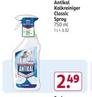 Kalkreiniger Classic Spray von Antikal im aktuellen Rossmann Prospekt für 2,49 €
