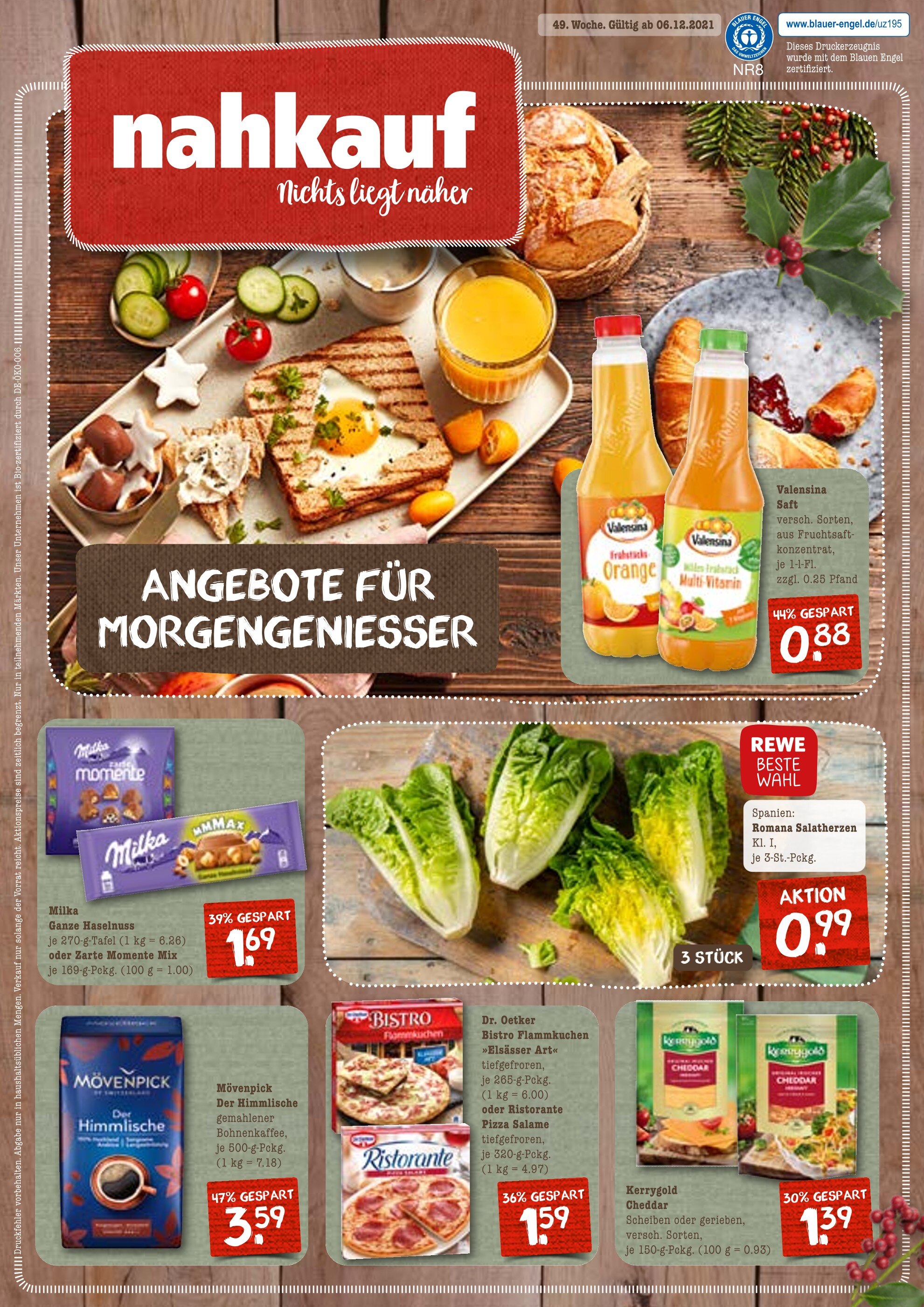 nahkauf Prospekt für Theisseil mit 7 Seiten nahkauf Prospekt für Theisseil: "Top Angebote", 7 Seiten, 06.12.2021 - 11.12.2021