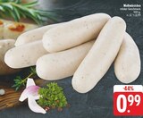 Aktuelles Weißwürstchen milder Geschmack Angebot bei EDEKA in Würzburg ab 0,99 €