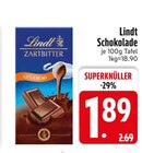 Schokolade Zartbitter von Lindt im aktuellen EDEKA Prospekt für 1,89 €