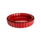 Promo Ensemble de 2 tourtières en grès rouge - diamètre 24,5 et 28 cm à 27,99 € dans le catalogue Botanic à L'Isle-d'Abeau