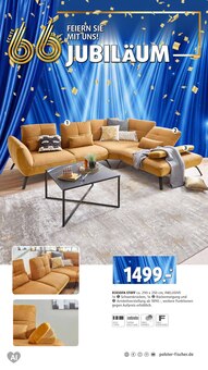Couch im Polstermöbel Fischer Prospekt "JUBILÄUM" mit 31 Seiten (Regensburg)