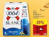Bière blanche 5° - 1664 - Aldi à Courbevoie Bière blanche 5° - 1664 en promo chez Aldi Courbevoie à 3,56 €