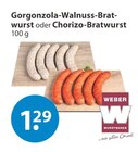 Gorgonzola-Walnuss-Bratwurst im V-Markt Prospekt Gorgonzola-Walnuss-Bratwurst von Weber Wurstwaren im aktuellen V-Markt Prospekt für 1,29 €