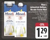 Frische Vollmilch im Angebot bei EDEKA in Weiden Frische Vollmilch Angebote von Minus L bei EDEKA Weiden für 1,29 €