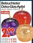 Aktuelles Beleuchteter Deko-Glas-Apfel Angebot bei Wreesmann in Bremerhaven ab 2,99 €