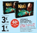 4 Bâtonnets Glacés Almond & Java Vanilla - NUII - E.Leclerc 4 Bâtonnets Glacés Almond & Java Vanilla - NUII à 1,56 € dans le catalogue E.Leclerc