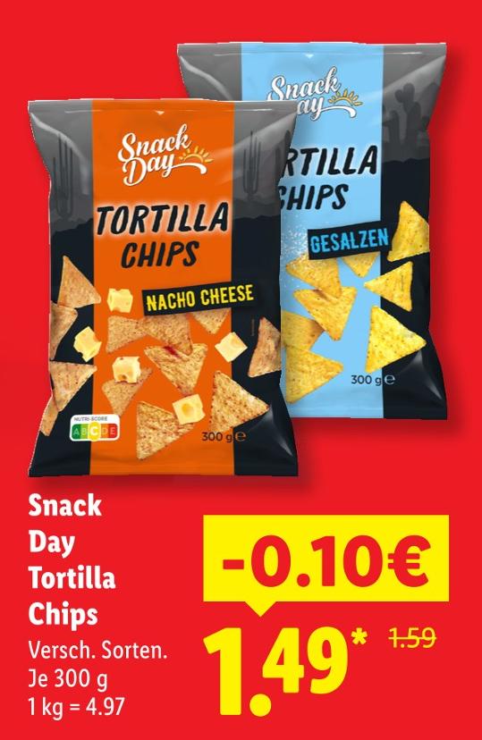 Tortilla Chips Gesalzen