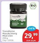 Manuka Honig MGO 250+ von TranzAlpine im aktuellen budni Prospekt