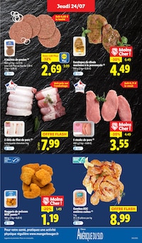 Promotion Plat de poisson dans le prospectus Lidl, valable du 24/07/2025 au 30/07/2025 Promo Plat de poisson dans le catalogue Lidl du moment à la page 7