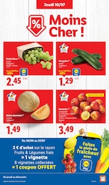 Prix et réduction Melon Charentais dans le prospectus Lidl en cours Offre Melon Charentais dans le catalogue Lidl du moment à la page 5