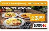 SCHNITZELWOCHEN Angebote bei Möbel Kraft Hamburg für 3,90 €