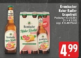 Aktuelles Natur-Radler Grapefruit Angebot bei EDEKA in Lippstadt ab 4,99 €