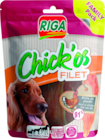 FRIANDISES POUR CHIEN ADULTE POULET CHICK'OS RIGA - RIGA en promo chez Auchan Hypermarché FRIANDISES POUR CHIEN ADULTE POULET CHICK'OS RIGA - RIGA dans le catalogue Auchan Hypermarché