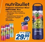 Tragbarer kabelloser Mixer NBP003NBL Blau im Angebot bei expert in Bayreuth Tragbarer kabelloser Mixer NBP003NBL Blau Angebote von nutribullet bei expert Bayreuth für 29,99 €