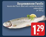 Ausgenommene Forelle im Angebot bei E center in Kamp-Lintfort Ausgenommene Forelle Angebote bei E center Kamp-Lintfort für 1,29 €