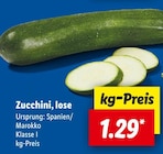 Aktuelles Zucchini, lose Angebot bei Lidl in Wuppertal ab 1,29 €