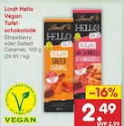 Hello Vegan Tafelschokolade Angebote von Lindt bei Netto Marken-Discount Löhne für 2,49 €