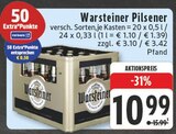 Pilsener Angebote von Warsteiner bei E center Kleve für 10,99 €