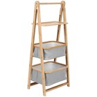 REGAL Bambus vollmassiv Grau, Naturfarben Angebote von Jimmylee bei XXXLutz Möbelhäuser Hürth für 27,99 €