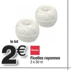 Ficelles rayonnes - Metaltex en promo à 2,00 € chez Cora Ficelles rayonnes - Metaltex dans le catalogue Cora