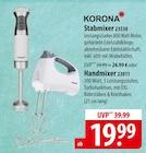 KORONA Stabmixer oder Handmixer Angebote bei famila Nordost Stralsund für 19,99 €