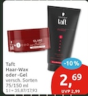 Haar-Wax von Schwarzkopf Taft im aktuellen budni Prospekt