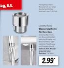 Wassersparhelfer für Duschen Angebote von LIVARNO home bei Lidl Ludwigsburg für 2,99 €