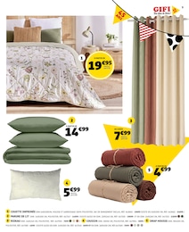 Prix et réduction Housse De Couette dans le prospectus Gifi en cours Offre Housse De Couette dans le catalogue Gifi du moment à la page 9