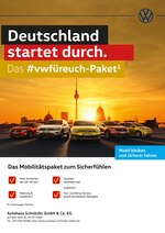 Volkswagen Prospekt für Grevenbroich mit 2 Seiten Volkswagen Prospekt für Grevenbroich: "Deutschland startet durch. Das #vwfüreuch-Paket", 2 Seiten, 12.06.2020 - 10.07.2020