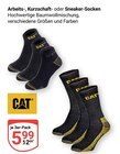 Arbeits-, Kurzschaft- oder Sneaker-Socken Angebote von CAT bei GLOBUS Kaiserslautern für 5,99 €