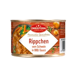 Rippchen in BBQ-Sauce oder Schweinebraten