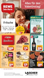 Aktueller REWE Prospekt, "Dein Markt", mit Angeboten der Woche, gültig von 10.02.2025 bis 10.02.2025