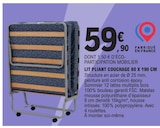 Promo Lit pliant couchage 80 x 190 cm à 59,90 € dans le catalogue E.Leclerc à La Ferté-sous-Jouarre