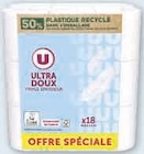 Papier toilette ultra doux triple épaisseur blanc - U en promo chez Super U Papier toilette ultra doux triple épaisseur blanc - U dans le catalogue Super U