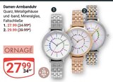 Damen-Armbanduhr im Angebot bei GLOBUS in Jena Damen-Armbanduhr Angebote von ORNAGÉ bei GLOBUS Jena für 27,99 €