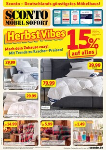 Bettdecke im aktuellen Sconto SB Prospekt (Paderborn) Bettdecke im Sconto SB Prospekt "SSV 15% AUF ALLES" mit 2 Seiten (Paderborn)