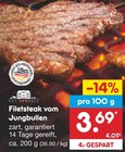 Filetsteak vom Jungbullen bei Netto Marken-Discount im Herschweiler-Pettersheim Prospekt für 3,69 €