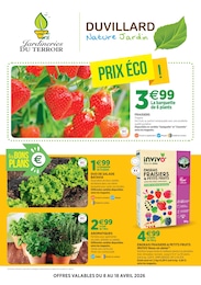 Catalogue Jardineries du terroir à Prévessin-Moëns, avec 4 pages Prospectus Jardineries du terroir à Prévessin-Moëns, "PRIX ÉCO !", 4 pages, 08/04/2026 - 18/04/2026