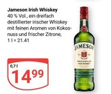 Aktuelle Whiskey Angebote bei GLOBUS in Wiesbaden Aktuelles Irish Whiskey Angebot bei GLOBUS in Wiesbaden ab 14,99 €