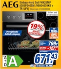 Einbau-Herd Set FHK25MP (OU5PE40SM / HE604070XB + TR1LFV) Angebote von AEG bei expert Wetzlar für 671,43 €