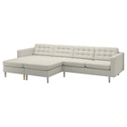 4er-Sofa mit Récamieren Gunnared beige/Holz Gunnared beige Angebote von LANDSKRONA bei IKEA Pforzheim für 1.299,00 €