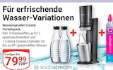 Wassersprudler Crystal Vorteilspack Angebote von Sodastream bei GLOBUS Rostock für 79,99 €