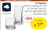 Trinkgläser Angebote von LEONARDO bei ROLLER Bautzen für 1,49 €