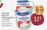 frische Schlagsahne von milram im aktuellen tegut Prospekt für 1,11 €